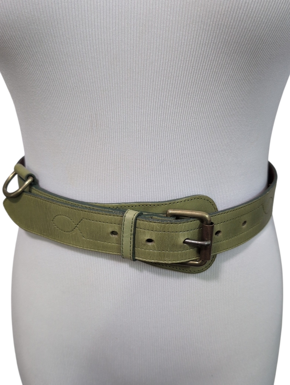 Mulberry Belt, Leather Olive Green Women's Size 26